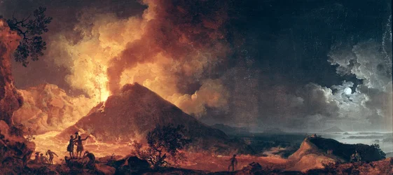 A erupção do Monte Vesúvio em 1771